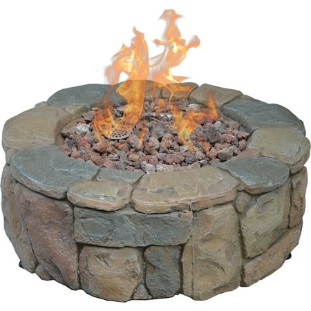 Bond Pinyon Envirostone Gas Fire Pit Walmart Com