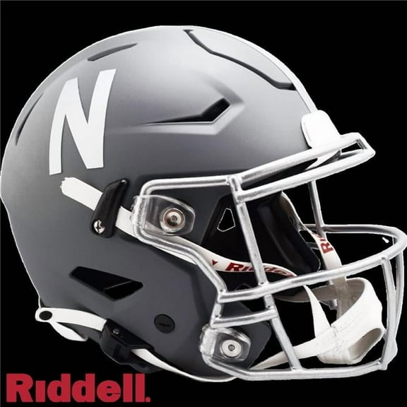 Riddell 9585533563 NCAA University of Nebraska-Lincoln Authentic Full Size Speed Flex Style Slate Alternate Cornhuskers Helmet