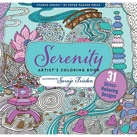 Pre-Owned Serenity Adult Coloring Book (31 stress-relieving designs) (Studio Series Artist's Coloring Book) Paperback