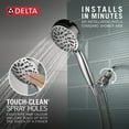 thumbnail image 6 of Brushed Nickel Shower Head with Handheld, Showerhead with High Pressure Spray, Handheld Shower Head, 6 Spray Settings,, 6 of 10