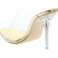 thumbnail image 3 of CAPE ROBBIN Allure Women's Dressy Peep Toe Clear Transparent Strap Slip On Clear Heels, 3 of 7