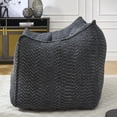 thumbnail image 5 of Newest Bean Bags Chairs for Adults, Large Comfy Corduroy Beanbag Couch with Armrests Shell-Shaped Lazy Floor Sofa for Living Room, Bedroom, Gaming, Reading, Grey, 5 of 10