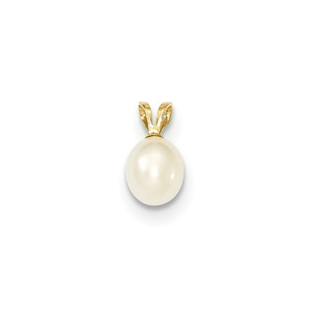 Gold Rectangular Pendant - 14k Yellow Gold 7mm White Rice Freshwater Cultured Pearl Pendant Charm Necklace Fine Jewelry For Women Gift Set
