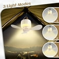 thumbnail image 5 of Outdoor Camping Fan with LED Lantern - Juxing-Shop 3-Speed Portable Rechargeable Cooling Tent Fan, USB & Remote, 5 of 10