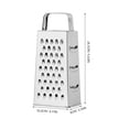 thumbnail image 4 of Stainless Steel Kitchen Grater Multipurpose 4-Sides Box Grater Food Grater, 4 of 5