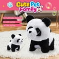 thumbnail image 2 of Plush Toy Panda with 6pcs Accessories Electronic Interactive Panda Walking Panda Toy Realistic Toys Barking Wagging Tail Panda Pet Care Gifts for Birthday Christmas, 2 of 6