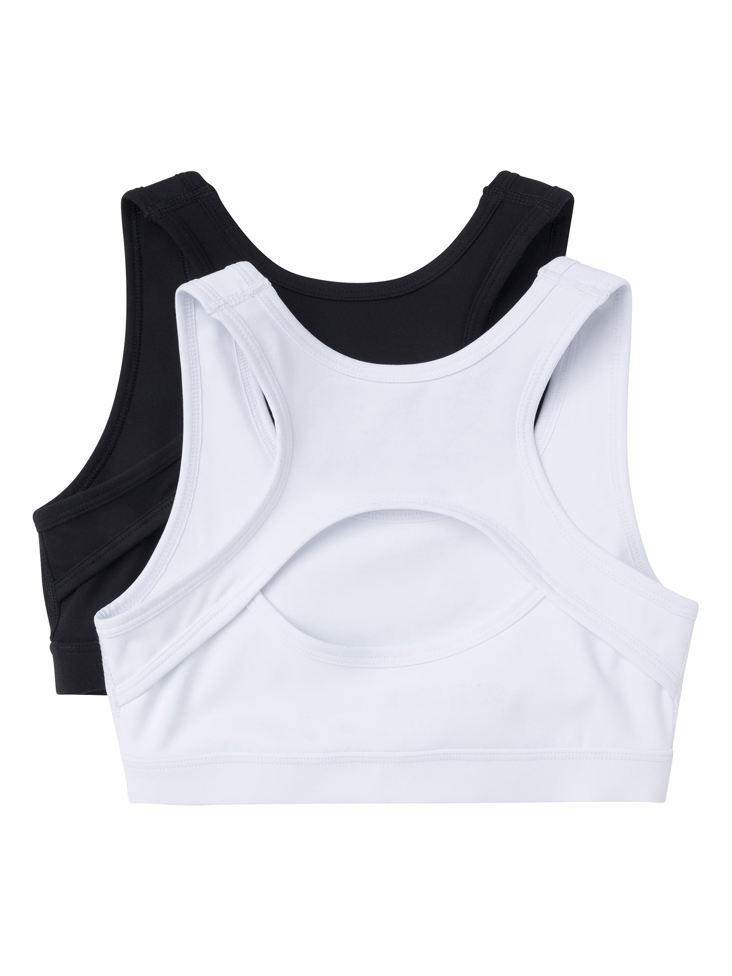 Girls 2pk Racerback Sports Bra, Sizes XS-2XL