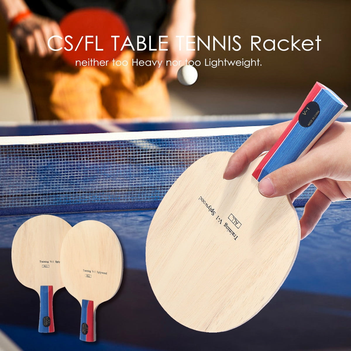 Asewon 1Pcs CS/FL Professional Table Tennis Paddle Attack Bat Racket