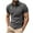 Dark Gray, variant on IYTR Mens Leisure Zipper Shirt With Pocket Casual Solid Color Comfy Summer Fashion Short Sleeve Shirts Loose Lightweight Tops Lapel Black XL
