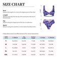 thumbnail image 6 of Honeii Blue Skull Rose Print Women’s Bikini Set,Two Piece Swimsuit Bathing Suits,Stylish High Elasticity Swimwear for Beach and Pool, 6 of 7