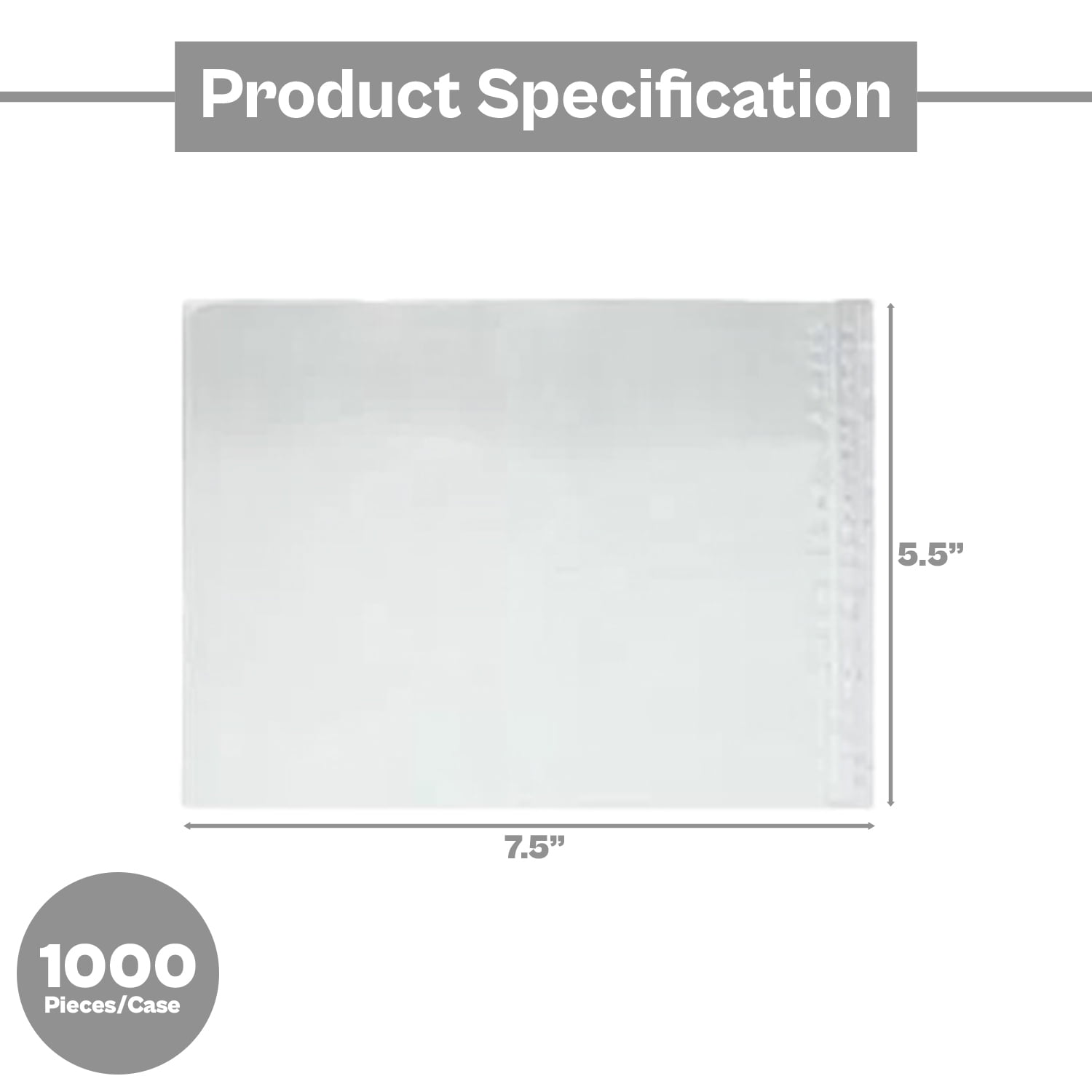 MMBM Clear Face Packing List Envelopes 7.5" x 5.5" 1000 Pieces Ideal for Mailing Invoice Slips and Lables in Bags