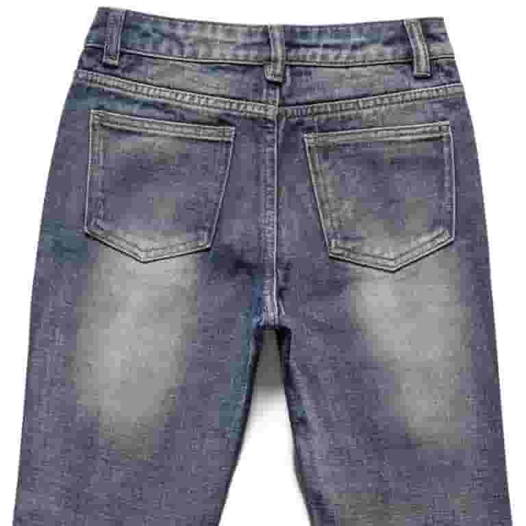 当店だけの限定モデル Ripped Kids SILVERCELL Distressed Pant Jean Washed Fit Slim Boys