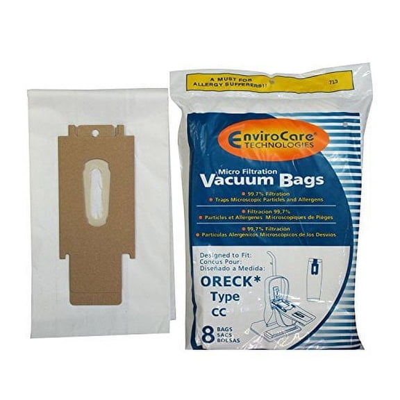 Oreck Generic CCPK8DW Upright Replacement Vacuum 8 Bags for Oreck Type CC , XL W
