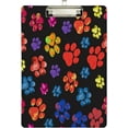 thumbnail image 2 of FMSHPON Dog Paw Print Watercolor Clipboard Hardboard Wood Nursing Clip Board and Pull for Standard A4 Letter 13x9 inches, 2 of 8