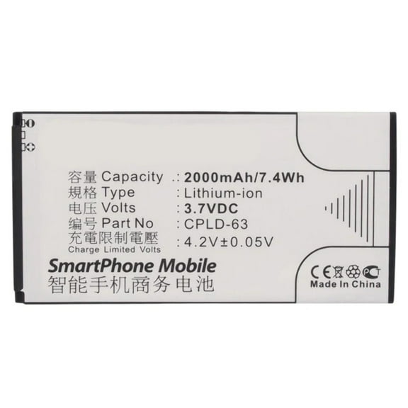 Batteries N Accessories BNA-WB-L3249 Cell Phone Battery - Li-Ion, 3.7V, 2000 mAh, Ultra High Capacity Battery - Replacement for Coolpad CPLD-30 Battery