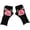 Pink Black, variant on Opolski 1 Pair Knitted Gloves Fingerless Flower Embroidery Thumb Hole Elegant Stretchy Cold Resistant Soft Autumn Winter Women Writing Gloves for Outdoor Pink Black