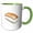 Green/White, variant on 3drose, Nigiri Sake Sushi, 11oz Mug