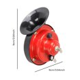 thumbnail image 3 of Coche De 12 V, Bocinas De Caracol De Doble Tono, 110 Db, Bocinas De Coche De Sonido Fuerte Con Accesorios De Instalación, Juego De Bocinas De Caracol Impermeables Para Coche, Automóvil, 2 Bocinas Moyic VI007202-00, 3 of 5