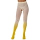thumbnail image 2 of Gibobby Leggings con Forro Polar para Mujer Pantalones largos transparentes de malla calada para mujer, mallas ajustadas de color degradado, pantalones elásticos(Amarillo,Talla única), 2 of 4