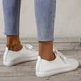 thumbnail image 5 of Oyedens White Canvas Shoes for Women Casual Low Top Fashion Sneakers Walking Flats Tennis Shoes Girls, 5 of 7