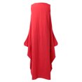 thumbnail image 4 of Mujeres Maxi vestido de túnica sin mangas más bolsillos de tamaño O cuello suelto mori swing vestido Tomshoo Rojo XXL, 4 of 7