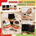 thumbnail image 2 of Stuffed Cat Plush | Colorful Stuffed Animal Burger Plush Gift for Cat Lovers 10 Inch Plush Burger Cat, 2 of 6