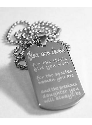AkoaDa Stainless Steel Dog Tags Necklace,to My Son from Mom and