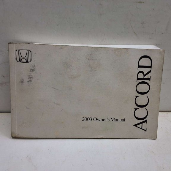 Pre-Owned 2003 Honda Accord Sedan Owners Manual