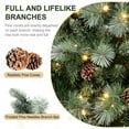 thumbnail image 4 of Soilhill 7ft Pre-Lit Christmas Tree w/400 LED Lights, 1348 PVC/Pine Needles Tips & Pinecone, 4 of 8