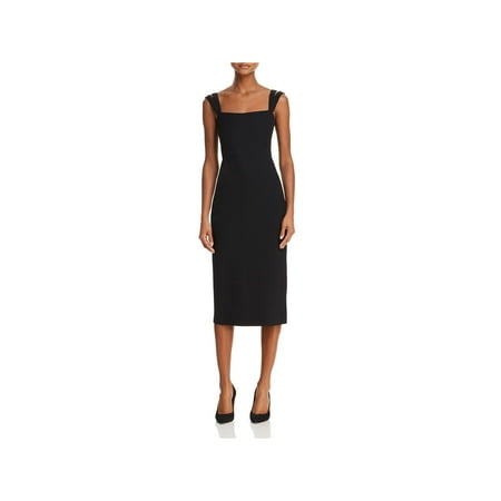 Theory Womens Sheath Sleeveless Midi Dress
