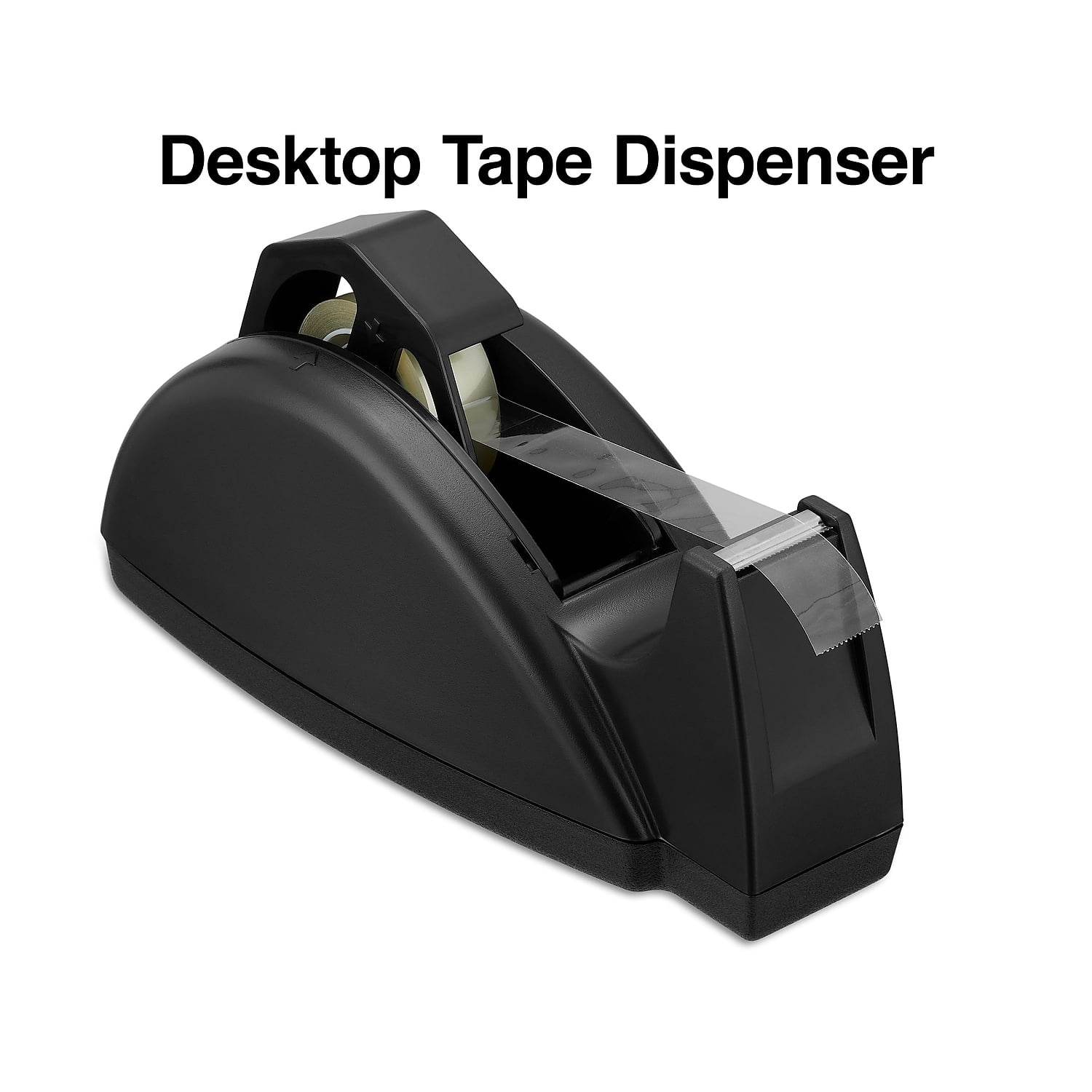 MyOfficeInnovations Heavy-Duty Desktop Tape Dispenser Black 1' and 3' Core 1671310