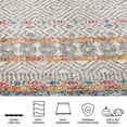 thumbnail image 5 of Safavieh Madison Emmet Geometric Area Rug, Gray/Ivory, 5'3" x 7'6", 5 of 11