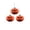 A003- Clear (Pearlescent), variant on Halloween Hanging Ornaments, 3 Inch Matte Jack O Lantern Face Iridescent Pumpkin Halloween Christmas Tree Decorations, Perfect for Indoor Home Halloween Styling, Halloween Themed