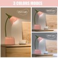 thumbnail image 3 of LED Desk Lamp (Pink)Child, USB Rechargeable Flower Bird Table Lamp, Reading Lamp with Adjustable Light and Touch Sensor, Bedroom Decoration Lamp, 3 of 5