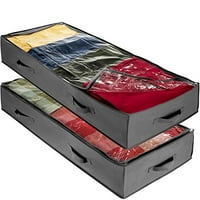 Under The Bed Storage Product Image Zb Brand Underbed Storage Bag Flexible Zipperd Pack Of 2 Breathable Polypropylene Bags