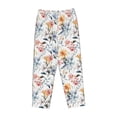 thumbnail image 6 of Uemuo Lilies Flowers Pattern Women's Wide Leg Palazzo Lounge Pants with Pockets Light Weight Loose Comfy Casual Pajama Pants-X-Large, 6 of 9