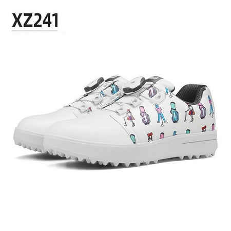 

Pgm Kids Golf Schoenen Knop Schoenveters Anti-Side Slip Waterdichte Afdrukken Kinderen Sport Schoenen Jongens Meisjes Sneakers XZ241