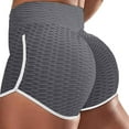 thumbnail image 1 of KIHOUT Women's High Waist Workout Shorts Butt Lifting Tummy Control Ruched Booty Running Yoga Shorts, 1 of 2