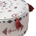thumbnail image 4 of Funda de puf sin relleno hecha a mano para reposapiés, ideal para decorar el dormitorio y la sala de estar. B-Rojo, 4 of 4