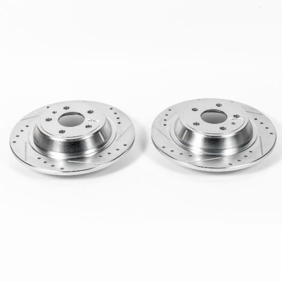 Power Stop AR85156XPR Evolution Drilled & Slotted Rotors -Rear Fits 2016 Ford Fusion