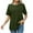 Green, variant on Your-Sty Women's Spring Summer Raglan Short Sleeve Crew Neck T Shirt Casual Solid Shirts 2025 Going Out Top