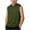 Army Green, variant on Jalioing Kids Workout Tops Sleeveless Hooded Athletic Shirts Big Boys Girls Summer Casual Solid Color Sport Hoodies