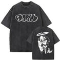 thumbnail image 3 of Camiseta con estampado gráfico de comida para hombres y mujeres, ropa de calle informal de gran tamaño, lavada, Vintage, rapero Mf Doom MM, Hip Hop, moda, 3 of 5