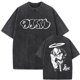 thumbnail image 3 of Camiseta con estampado gráfico de comida para hombres y mujeres, ropa de calle informal de gran tamaño, lavada, Vintage, rapero Mf Doom MM, Hip Hop, moda, 3 of 5