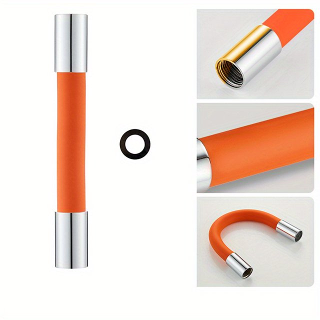 1 Pieza, Tubo De Extensión De Grifo De 360 °, Manguera De Extensión De Grifo De Cobre De 30,48 Cm, Tubería De Agua Moldeable Flexible, Manguera De Grifo Para Cocina Y Baño