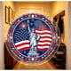 thumbnail image 4 of CaiYueKe Independence Day Acrylic Puzzle Suncatcher DIY Stained Glass Style Sun Catcher Patriotic Theme Window Hanging Home Decor 4th of July Decoration Gift for Puzzle Lovers, 4 of 8