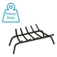 thumbnail image 2 of Fireplace Grate 24 Inch Wrought Iron - Heavy Duty Fire Pit Log Rack - Traditional Fireplace Accessories - Cast Iron Grate for Wood Burning Fireplaces - Hearth Protection, 2 of 3