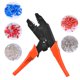 thumbnail image 1 of Alicates de engarce de trinquete, 2 * 0.5-6.0mm2 2 * 20-10AWG HS-26TW Alicates de engarce eléctricos rojos Herramientas para terminal tubular Unbranded GS23780, 1 of 7