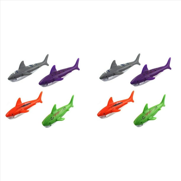 8 Piezas Juguete de NatacióN para Niños, Forma de TiburóN, Juguete de Buceo, Juego de Agua, Juguete de Buceo, Piscina, Deslizamiento, TiburóN, Lanzamiento de
