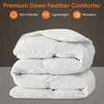Yangming Down Comforter, Queen Size Duck Feather Down Comforter, Winter